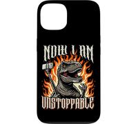 Kalanka-Now I Am Unstoppable Funny T-Rex Utilise Une Perche À Selfie Cool Metal Coque Pour Iphone 13