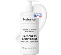 Kalanka-Nubiance - Lait Corps Éclaircissant & Unifiant Anti-Taches Au Beurre De Karité - Protection Contre L¿Hyperpigmentation, Hydratation Profonde - Peau Douce, Souple Et Lumineuse, 500ml