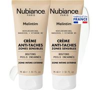 Kalanka-Nubiance - Melintim - Soin Ciblé Pour Zones Intimes - Éclaircissant Anti-Taches - Apaisement Post-Épilation/Rasage - Lutte Contre Poils Incarnés - Crème Pour Peau Sensible, 2x75ml