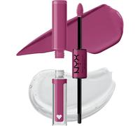 Kalanka-Nyx Professional Makeup Brillant À Lèvres Shine Loud, Intensément Pigmenté, Double Embout Rouge À Lèvres Et Gloss, Brillance Longue Tenue, Sans Transfert, Teinte : Hottie Hijacker (27)