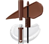 Kalanka-Nyx Professional Makeup Brillant À Lèvres Shine Loud, Intensément Pigmenté, Double Embout Rouge À Lèvres Et Gloss, Brillance Longue Tenue, Sans Transfert, Teinte : Total Baller (30)