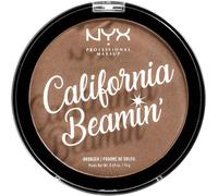 Kalanka-Nyx Professional Makeup California Beamin' Bronzer Visage Et Corps, Poudre De Soleil Compacte, Grand Format, Formule Vegan, Fini Satiné, 14 G, Teinte : The Golden One
