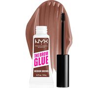 Kalanka-Nyx Professional Makeup Colle Fixatrice À Sourcils Teintée, Tenue 16h, Formule Vegan, Fini Naturel, Applicateur Goupillon, The Brow Glue, Teinte : Medium Brown (03)