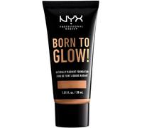 Kalanka-Nyx Professional Makeup Fond De Teint Éclat Born To Glow, Fini Éclatant, Couvrance Moyenne Modulable, Formule Vegan, Teinte : Camel