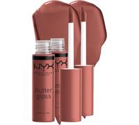 Kalanka-Nyx Professional Makeup Gloss À Lèvres Repulpant Butter Gloss, Non Collant, Praline, Pack Duo