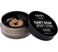 Kalanka-Nyx Professional Makeup Poudre Libre Fixante Can't Stop Won't Stop, Fini Mat, Absorption De L'excès De Sébum, Teinte : Medium