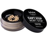 Kalanka-Nyx Professional Makeup Poudre Libre Fixante Can't Stop Won't Stop, Fini Mat, Absorption De L'excès De Sébum, Teinte : Light Medium