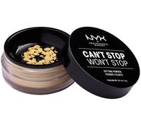 Kalanka-Nyx Professional Makeup Poudre Libre Fixante Can't Stop Won't Stop, Fini Mat, Absorption De L'excès De Sébum, Teinte : Banana