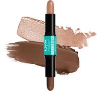 Kalanka-Nyx Professional Makeup Stick Highlight Et Contour, Double Embout, Définition Et Brillance, Modulable Et Vegan, Wonder Stick, Medium