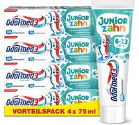 Kalanka-Odol-Med3 Lot De 4 Dentifrices Dentifrice Junior Pour Enfants À Partir De 6 Ans Pour Protéger Les Dents De Lait Et Les Dents Permanentes, 4 X 75 Ml