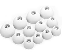 KALANKA-Okuli 12 x Écouteurs en Silicone Embouts d'oreilles pour Sennheiser Momentum 1, 2, 3 Casque Écouteurs en Blanc
