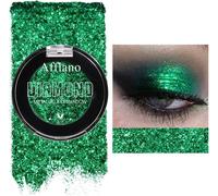 Kalanka-Ombre À Paupières Vert Émeraude - Pigmentation Intense Green Eyeshadow Palette, Poudre Métallique Diamantée - Application En 1 Passage - Maquillage Quotidien/Fumé/Festival - Pour Toutes Peaux