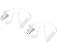 KALANKA-Oreille Pièce Casque Oreillette Agent Secret Oreillette Costume Prop, Rechange Acoustique Tube pour 2-Way Radio Audio Casques, Paquet de 2
