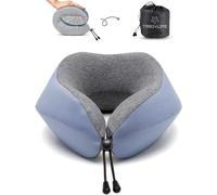 KALANKA-Oreiller de Voyage en Mousse à Mémoire de Forme Premium pour Avion, Voiture, Train & Maison, Oreiller de Voyage, Ergonomique, Réglable et Lavable Confort Japonais, Modern et Léger