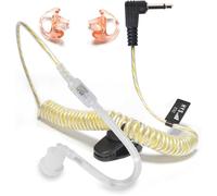 KALANKA-Oreillette Casque d'écoute pour Talkie-walkie, écouteurs pour Haut-parleurs, Microphones, émetteurs-récepteurs et appareils avec Prise de 3,5 mm (90°+Empreintes)