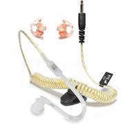 KALANKA-Oreillette Casque d'écoute pour Talkie-walkie, écouteurs pour Haut-parleurs, Microphones, émetteurs-récepteurs et appareils avec Prise de 3,5 mm (180°+Empreintes)
