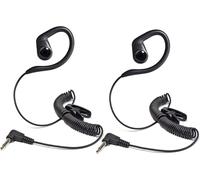 KALANKA-oreillette Filaire 1 pin écouteur Talkie walkie 3.5 mm, Uniquement écoute/récepteur, Casque Talkie-walkie pour Haut-Parleur à Distance,Motorola Kenwood Icom bidirectionnel.(2 pcs)