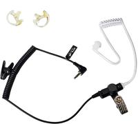 KALANKA-Oreillette pour talkie-walkie 3,5 mm avec tube à air caché avec une paire d'oreillettes moyennes pour radio bidirectionnelle 1 broche Motorola Kenwood Vertex Yaesu haut-parleur micro