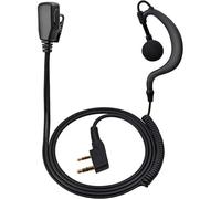KALANKA-Oreillette Walkie Talkie avec Micro Casque Compatible avec Baofeng UV5R 888S UV-82HP Kenwood 2 Way Radio pour Sécurité Bodyguard Outdoor (G Forme, 1)