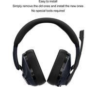 KALANKA-Oreillettes de Remplacement, Coussinets d'oreille pour Casque Hybride EPOS H3 Pro, Tissu en Maille Respirante, Coussinets d'oreille en Mousse à Mémoire de Forme Souple, Haute