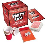 KALANKA-Original Party Box 30 Jeux de Soirée avec 30 Règles Qualité Premium 10 Shooters 1 Jeu de Carte 2 Dés 1 Bloc-Note 4 Crayons à Papier OriginalCup®
