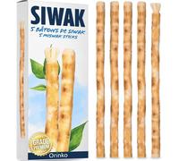 Kalanka-Orinko 5 Bâtons De Siwak ¿ Miswak Brosse À Dents Naturelle Écologique Et Vegan ¿ Soin De La Bouche Traditionnel Et Blanchiment Des Dents Blanc