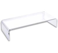 KALANKA-OSCO Support de moniteur en acrylique transparent Rehausseur d'écran d'ordinateur Support d'imprimante Socle d'ordinateur portable Rangement pour clavier Étagère de bureau Entière