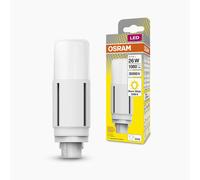 KALANKA-OSRAM Dulux LED D26 VT EM, G24D, 7,5W, 950LM, 3000K, couleur de lumière blanche chaude, adaptée aux applications verticales grâce à l'angle de faisceau de 300 degrés, durée de vie longue