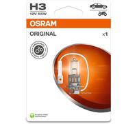 Kalanka-Osram Original Line 12v, H3, Lampe De Phare Halogène, Blister Simple (1 Lampe), White