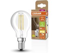 KALANKA-OSRAM Superstar + Classic P Fil 40 LED lampe, E14, MiniBall Shape, 2,9W, 470LM, 2700K, Lumière blanche chaude, dimmable, technologie de filament LED, classe d'efficacité énergétique C
