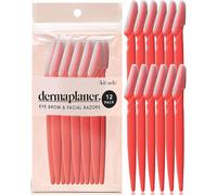 Kalanka-Outil De Dermaplaning \U2013 Rasoir Visage Pour Femme,Rasoir À Sourcils Et Rasoirs Pour Le Visage Pour Femme,Rasoir Dermaplane Pour Le Visage Pour Femme, 12 Pièces (Orange Nouveau)