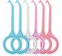Kalanka-Outil D'enlèvement Des Aligneurs Pour Appareils Dentaires Invisibles, 6 Pièces Aligner Chewies Removal Tool Kits Aligner Tooth Hook Oral Corrector Retainer Remover (4 Couleurs Rondes)