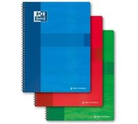 Kalanka-Oxford - 1 Cahier Broché 24x32cm, Petits Carreaux 5x5, 192pages, Coloris Assortis