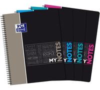 Kalanka-Oxford Cahier Etudiants Mynotes A4+ Grands Carreaux Seyès 160 Pages Reliure Intégrale Couverture Carte Couleurs Aléatoires