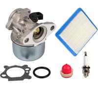KALANKA-OxoxO 799868 Kit carburateur avec poire d'amorçage et filtre à air 491588 Compatible avec moteurs Briggs & Stratton 4 à 7 CV 498170,497586,497314