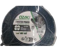KALANKA-OZAKI - Fil Nylon Hélicoïdal TWISTED POWER SILENT LINE - Ø 3,3mm - L 23m - Fil Aérodynamique - Réduit Le Bruit & Les Vibrations, Noir