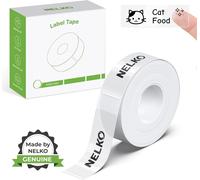 KALANKA-P21 Étiquettes autocollantes pour écrire, 15x40 mm, imprimante d'étiquettes en papier thermique pour école, maison, bureau, petites entreprises, 1 rouleau de 180 étiquettes/rouleau (Transpare
