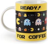 Kalanka-Pac Man Mug, Porcelaine, Blanc Avec Décorations Ready For Coffee