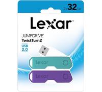 KALANKA-Pack 2 Clés USB 2.0 Twist Turn 32Go - Bleu et Violet