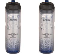 Kalanka-Pack Arctica 75 - Lot De Deux Bidons Vélo 750 Ml - Gourde Vélo Isotherme - Inodore Et Etanche - Bidon Sport Sans Bpa - Argent/Bleu