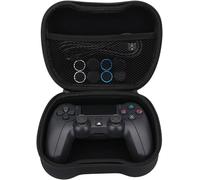 Kalanka-Pack Manette Pour Ps4 / Ps3 / Pc/Mobile Sans Fil - Manette Sans Fil, 2-Shock, 6 Axes, Pavé Tactile, Entrée Casque, Câble De Charge, 8 X Grips Pour Joystick, Housse Pour Manette - Noir