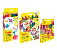 Kalanka-- Pack Scolaire 36 Unités, 12 Crayons De Couleur, 12 Feutres Lavables, 12 Cires, Matériel Scolaire
