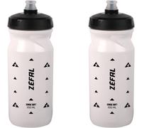 Kalanka-Pack Sense Soft 65 Bidon Velo Et Vtt- Lot De Deux Gourdes Sport Souples Et Inodores - Bidon Eau Sans Bpa - Tetine Silicone - Blanc, 2 X 650 Ml