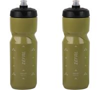 Kalanka-Pack Sense Soft 80 Bidon Velo Et Vtt- Lot De Deux Gourdes Sport Souples Et Inodores - Bidon Eau Sans Bpa - Tetine Silicone - Vert Olive, 2 X 800 Ml
