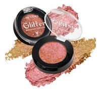 Kalanka-Palette De Fards À Paupières Holographiques Multichromés Pailletés Marron Rose, Palette De Fards À Paupières Caméléon, Finitions Lisses Et Multi-Réfléchissantes, Changement De Couleur Intense