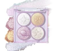 Kalanka-Palette De Fards À Paupières Pailletée Avec Holographique Duo-Chrome Métallisé Scintillant, Onctueux Changement De Couleur Pour Un Maquillage Des Yeux Éclatant