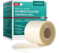 Kalanka-Pansement Rouleau Hydrocolloïde : Rouleau Auto-Coupé De 5 Cm X 3,6 M, Grands Pansements Hydrocolloïdes Pour Plaies, Bandage Imperméable, Invisible, Essentiel À La Maison, Auto-Adhésif