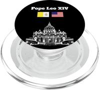 Kalanka-Pape Léon Xiv Drapeau Américain Cité Du Vatican Place St Pierre Popsockets Popgrip Pour Magsafe
