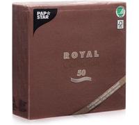 Kalanka-Papstar 10821 50 Lot De 50 Serviettes Royal Collection Marron 40 X 40 Cm