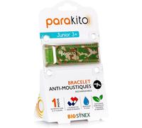 Kalanka-Parakito - Bracelet Anti-Moustiques Réutilisable - 2 Plaquettes Incluses Aux Huiles Essentielles - 1 Mois De Protection - Sans Deet - Motif Camouflage - Taille Junior 3+